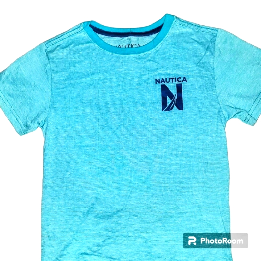 Nautica Youth Boys Tshirt with Logo on left front Size 7X
